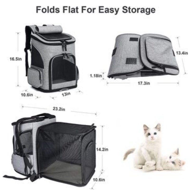 Airline approved cat backpack,dog hiking backpack small pet carrier,cat backpack carrier Outdoor Detachable, pet carrier cat, pet carrier crate - Image 5