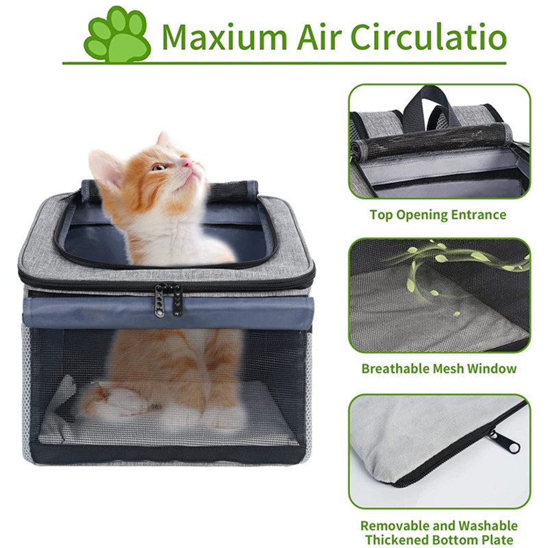 Pet Bicycle Carrier Bag Puppy Dog Cat Small Animal Travel Bike Seat For Basket Cycling Hiking Accessories - Image 5