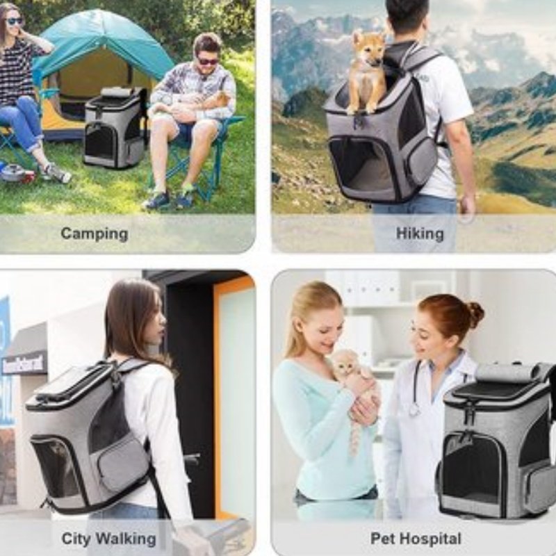 Airline approved cat backpack,dog hiking backpack small pet carrier,cat backpack carrier Outdoor Detachable, pet carrier cat, pet carrier crate - Image 4