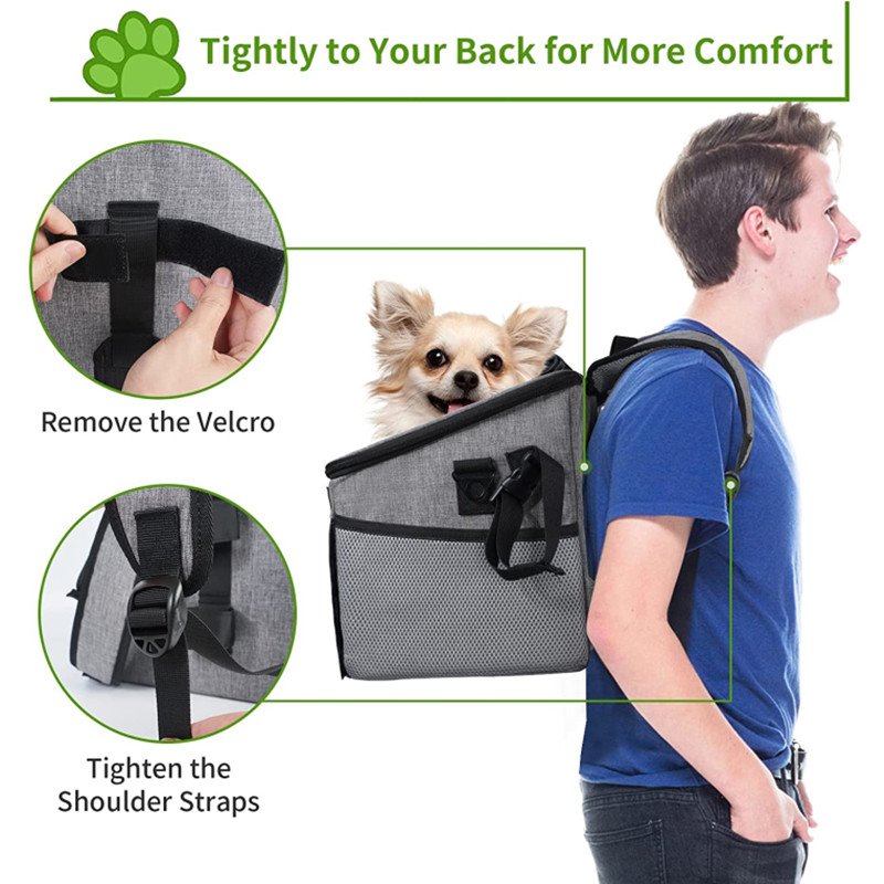 Pet Bicycle Carrier Bag Puppy Dog Cat Small Animal Travel Bike Seat For Basket Cycling Hiking Accessories - Image 2