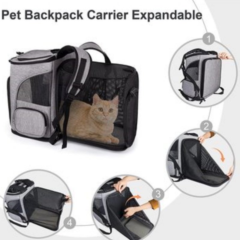 Airline approved cat backpack,dog hiking backpack small pet carrier,cat backpack carrier Outdoor Detachable, pet carrier cat, pet carrier crate - Image 2